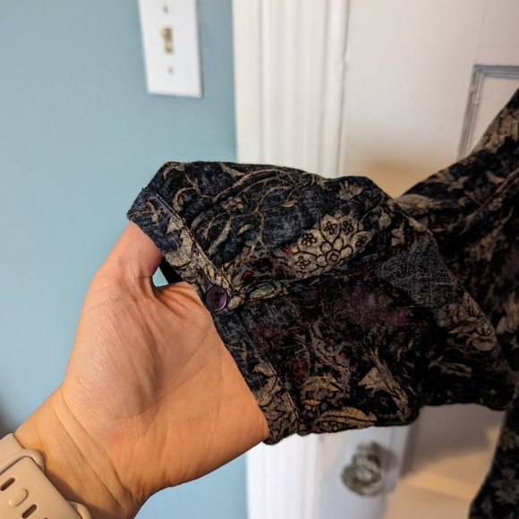 Anthropologie Bohemian Long Sleeve Patterned Shirt - Picture 5 of 6